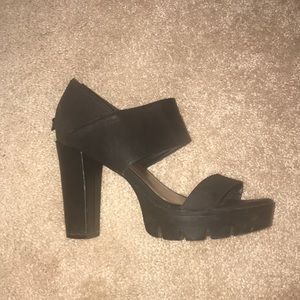 Chunky Black Heels
